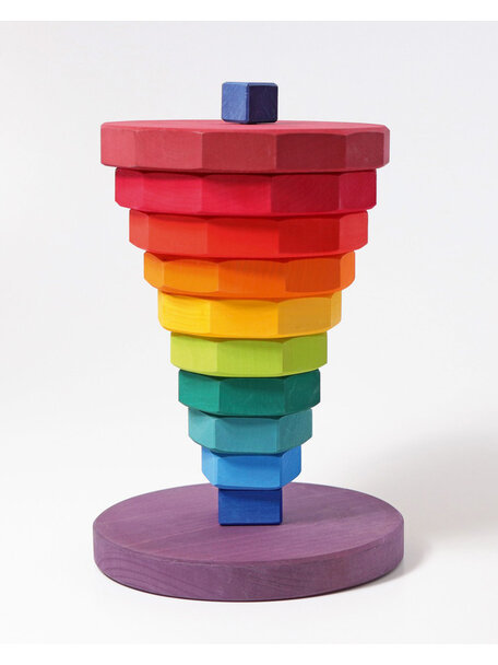 Grimm's Geometrical stacking tower - rainbow