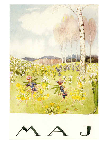 Elsa Beskow Elsa Beskow Postcard - May (Maj)