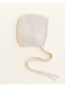 Hvid Merino Wool Bonnet - cream