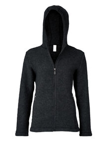 Engel Natur Women's jacket wool fleece - anthracite