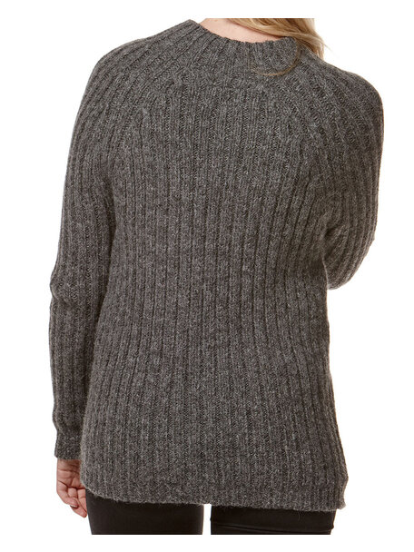 Apu Kuntur Alpaca wool sweater dolce - anthracite