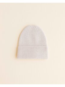 Hvid Beanie Fonzie newborn - cream