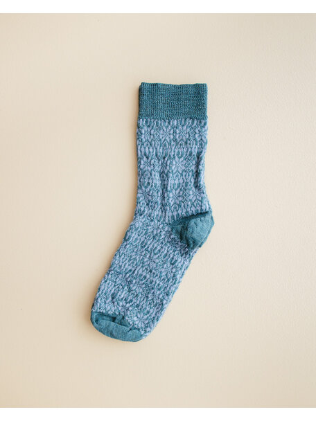 Hirsch Natur Norwegian socks for adults - turquoise