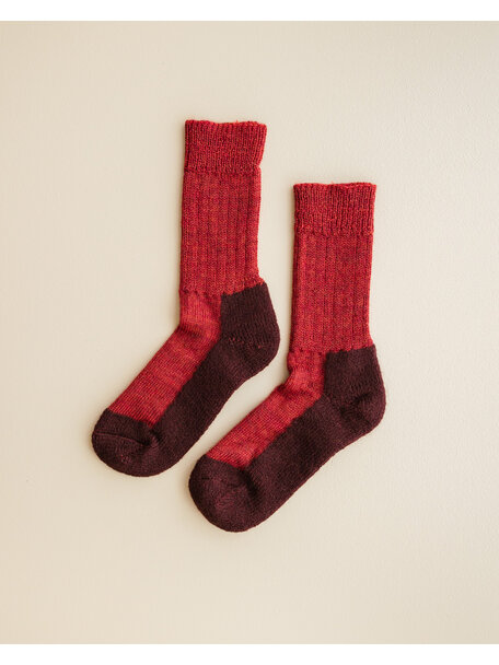 Hirsch Natur Trekkie children's socks - red