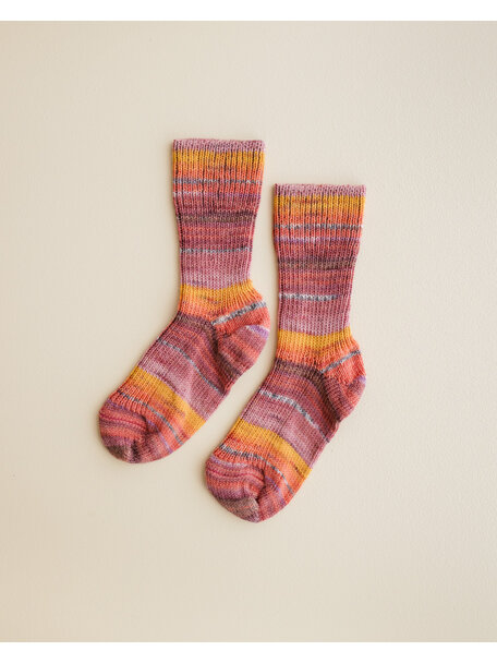 Hirsch Natur woolen children's socks - pink