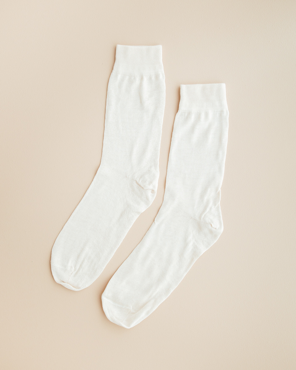 Hirsch Natur Silk socks for adults - natural