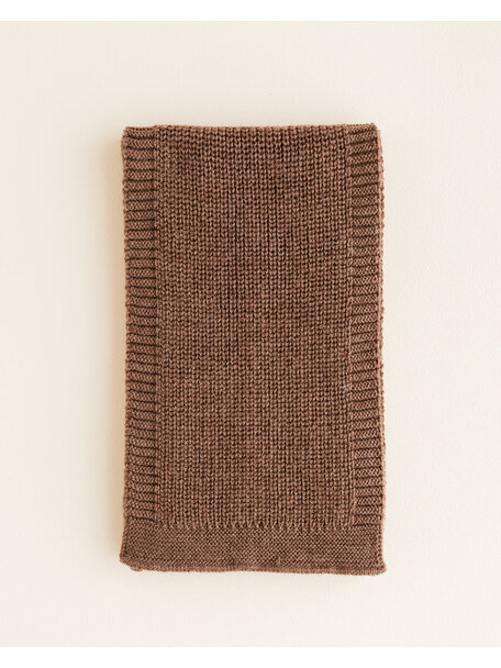 Hvid Wool scarf Gustave - mocha