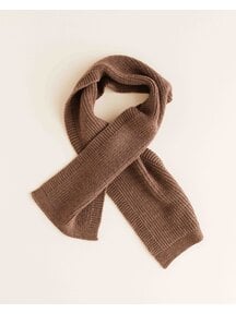 Hvid Wool scarf Gustave - mocha