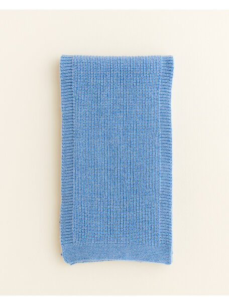 Hvid Wool scarf Gustave - light blue