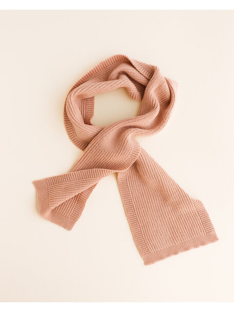 Hvid Wool scarf Gustave - rose