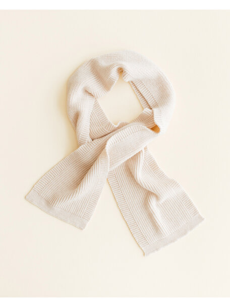 Hvid Wool scarf Gustave - cream