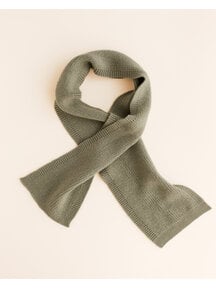 Hvid Wool scarf Gustave - artichoke