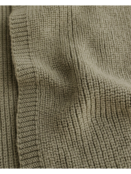 Hvid Wool scarf Gustave - artichoke