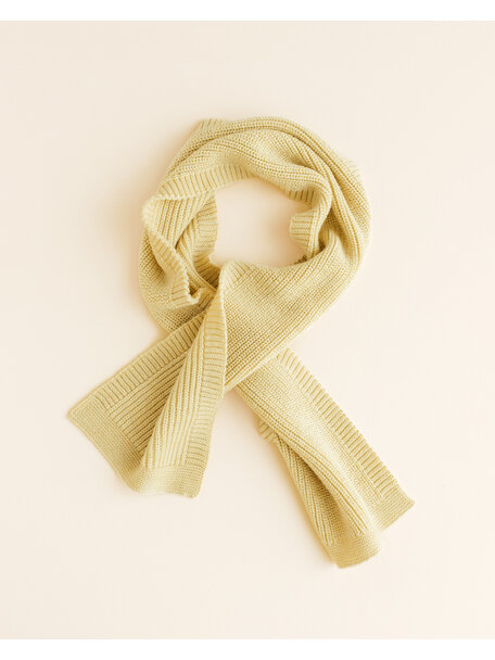 Hvid Wool scarf Gustave - light yellow