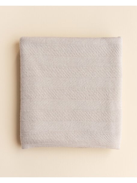 Hvid Merino wool blanket Freddie - cream