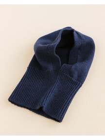 Hvid Merino wool Balaclava Eddy - blue