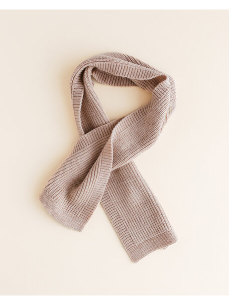 Hvid Wool scarf Gustave - sand