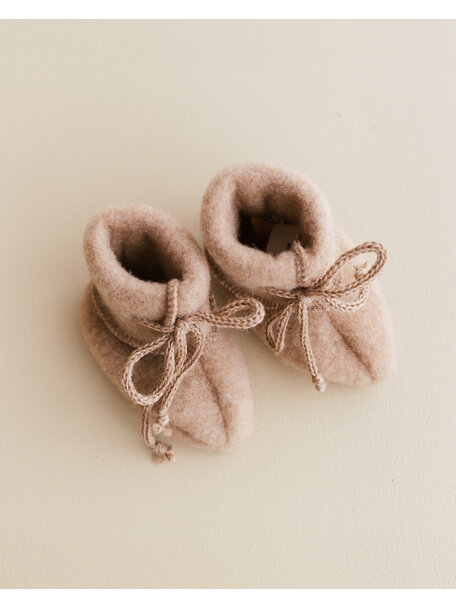 Unaduna X Engel Wool Fleece Baby Booties - semla