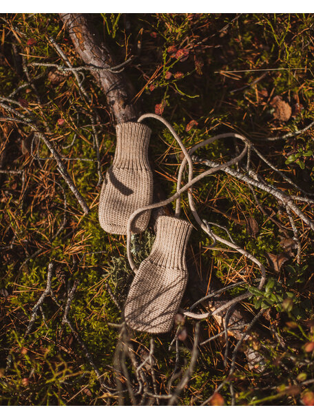 Hvid Mittens - terracotta