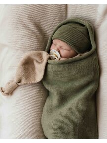 Hvid Baby cocoon merino wool - artichoke