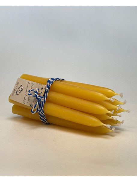 De Muisjes Beeswax candles 12 pcs - 10 cm