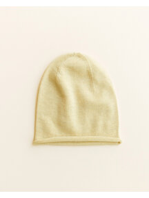 Hvid Efa beanie - light yellow