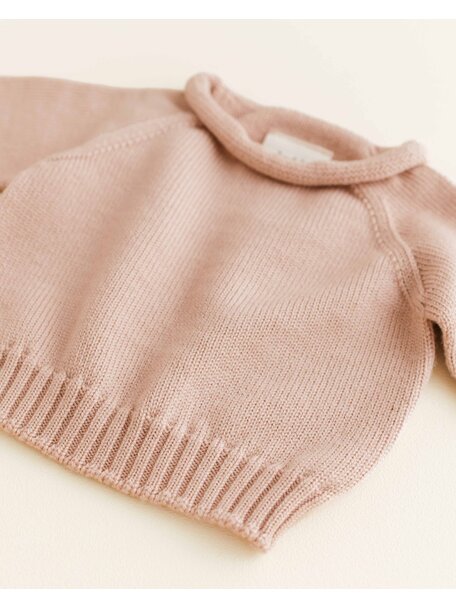 Hvid Wool sweater Georgette - apricot