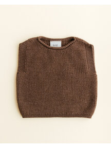 Hvid Cardigan Harvey - mocha