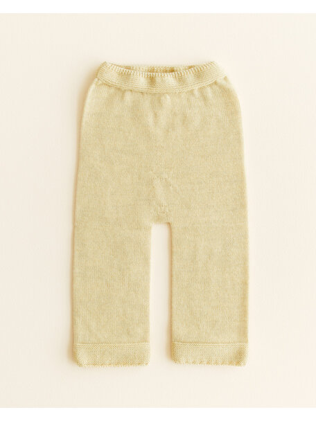 Hvid Wool pants - light yellow