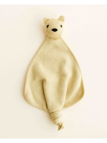 Hvid Teddy Tokki cuddle cloth - light yellow