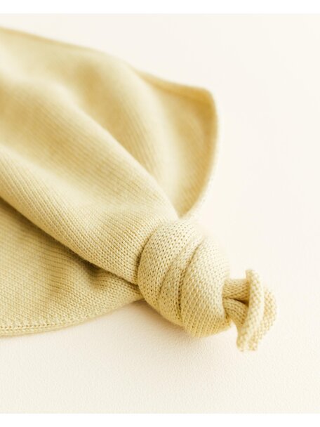 Hvid Teddy Tokki cuddle cloth - light yellow