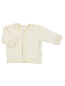 Joha Wool fleece cardigan - natural