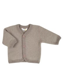 Joha Wool fleece cardigan - sesame