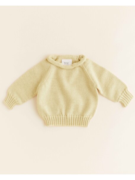 Hvid Wool sweater Georgette - light yellow