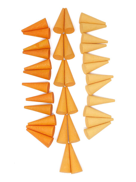 Grapat Mandala orange cones