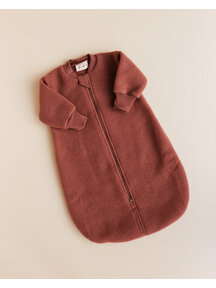 Unaduna X Engel Sleeping bag merino wool fleece - henna dune