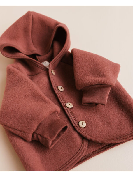 Unaduna X Engel Wool Fleece Jacket - henna dune