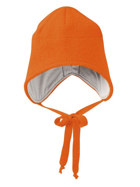 Disana Boiled Wool Hat - orange