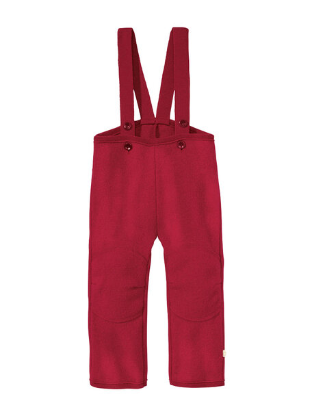 Disana Dungarees boiled wool - bordeaux