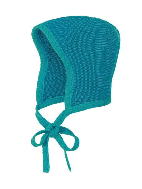 Disana Baby bonnet merino wool - lagoon