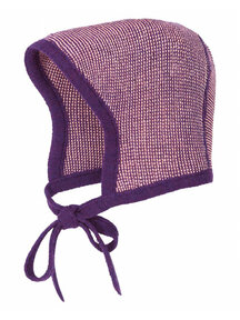 Disana Baby bonnet merino wool - purple