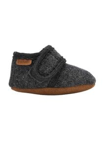 En Fant Wool slipper - dark grey melange