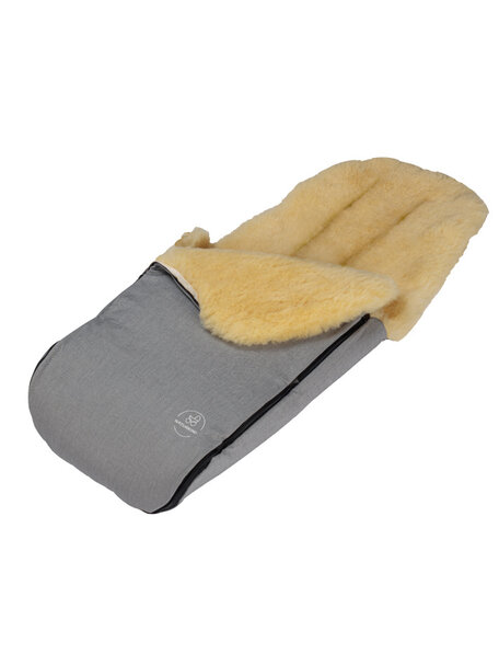 Naturkind Universal lambskin Foot Muff - mottled grey