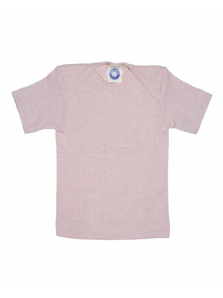 Cosilana Baby Top Short Sleeves Wool/Silk/Cotton - Pink