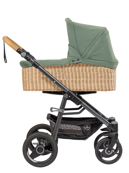 Naturkind Baby stroller Lux Evo jade - seat unit including braided basket