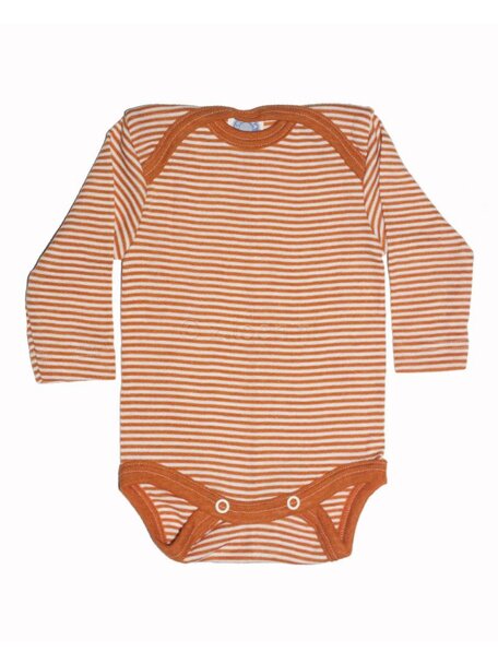 Cosilana Baby Body Striped Wool/Silk - Orange