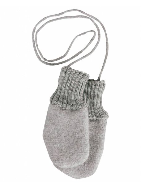 Disana Mittens Boiled Wool - Grey