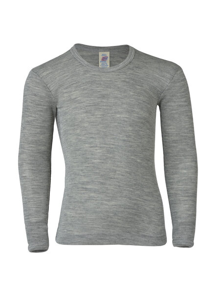 Engel Natur Children's longsleeve wool/silk - Grey