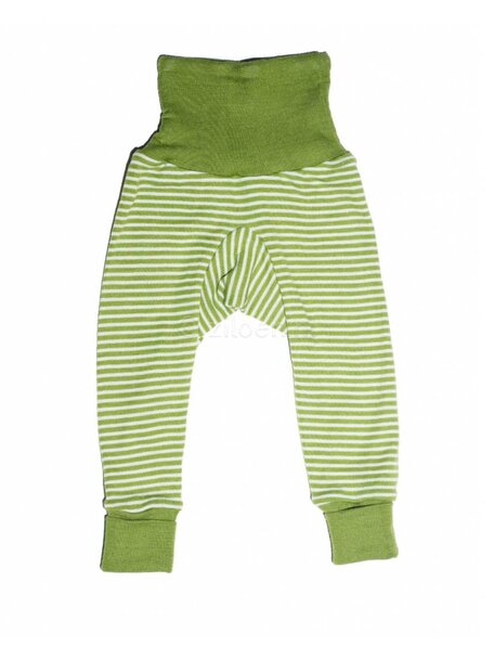 Cosilana Baby Pants Striped Wool/Silk - Green