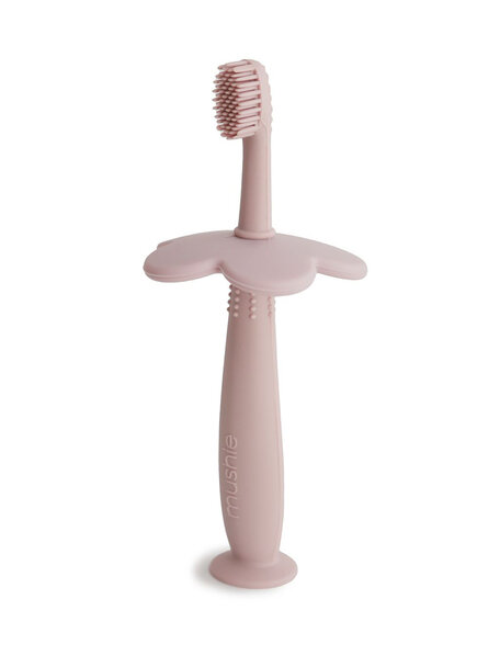 Mushie Children's toothbrush - blush